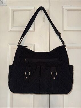 Vera Bradley Black Quilted Diaper Bag